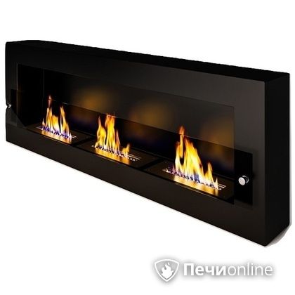 Биокамин ЭкоЛайф Fire Line Glass black burgundy в Саратове